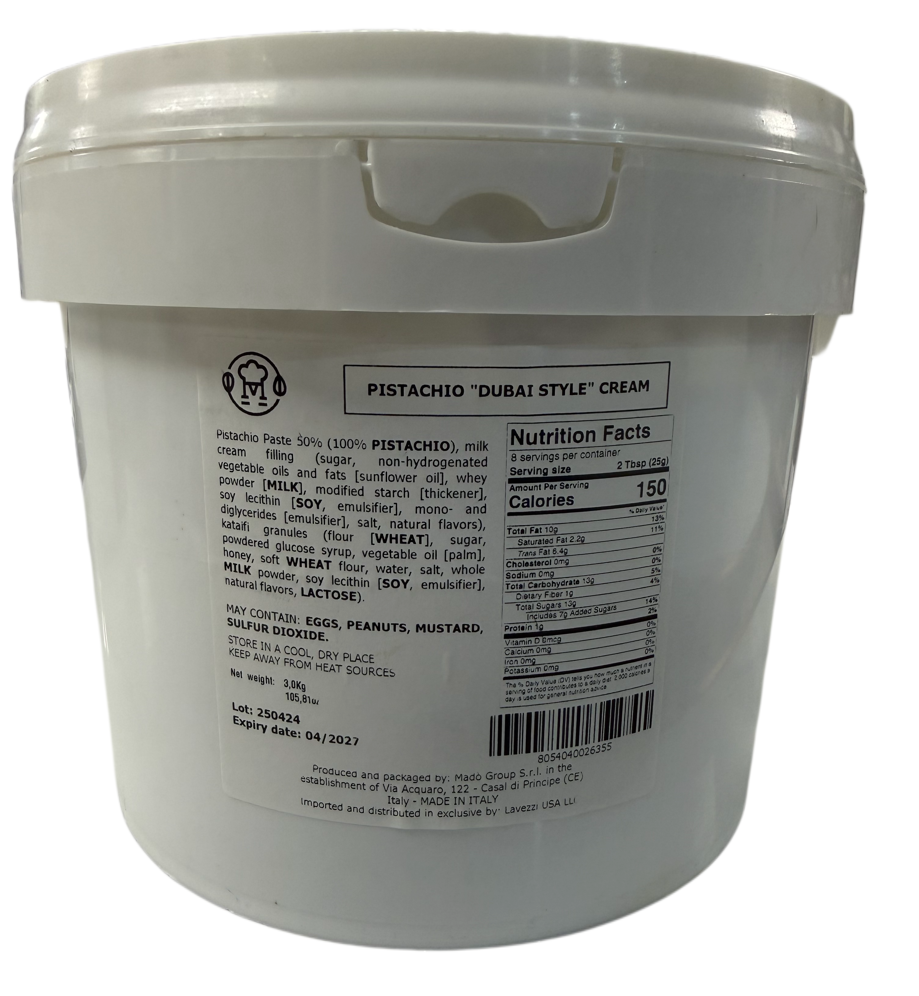 Pistachio Dubai Style Cream 3kg